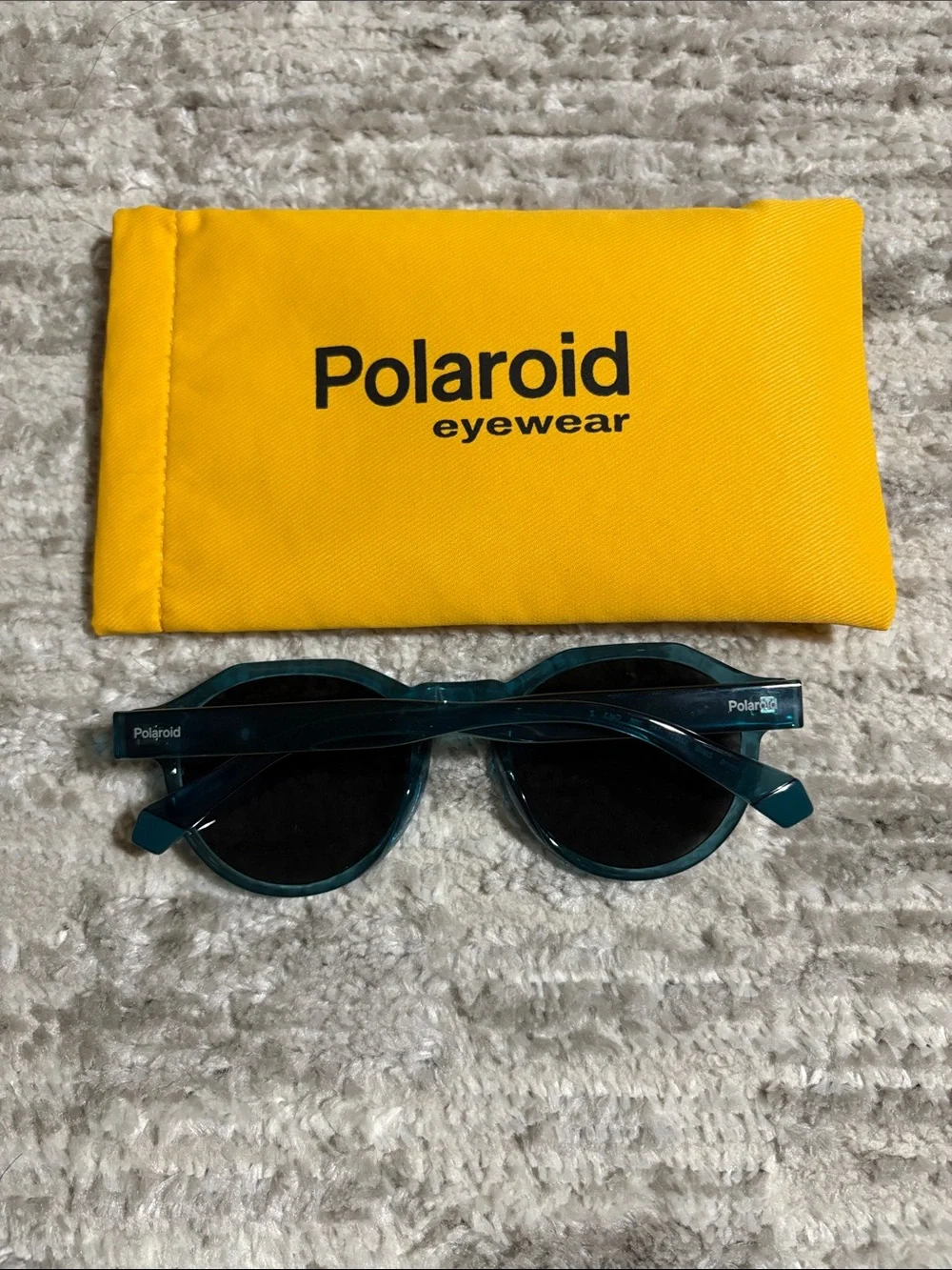 Polaroid Polarized Dark Green Round Women's Sunglasses